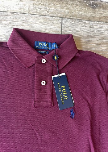 Ralph Laueren Bordo Polo Yaka Kısa Kollu Erkek Tişört - Görsel 2
