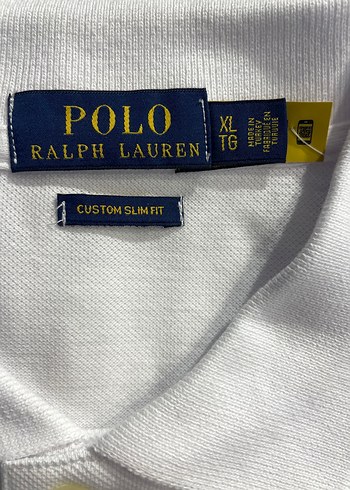 Erkek Beyaz Polo Tişört Pamuk Kumaş - Görsel 3