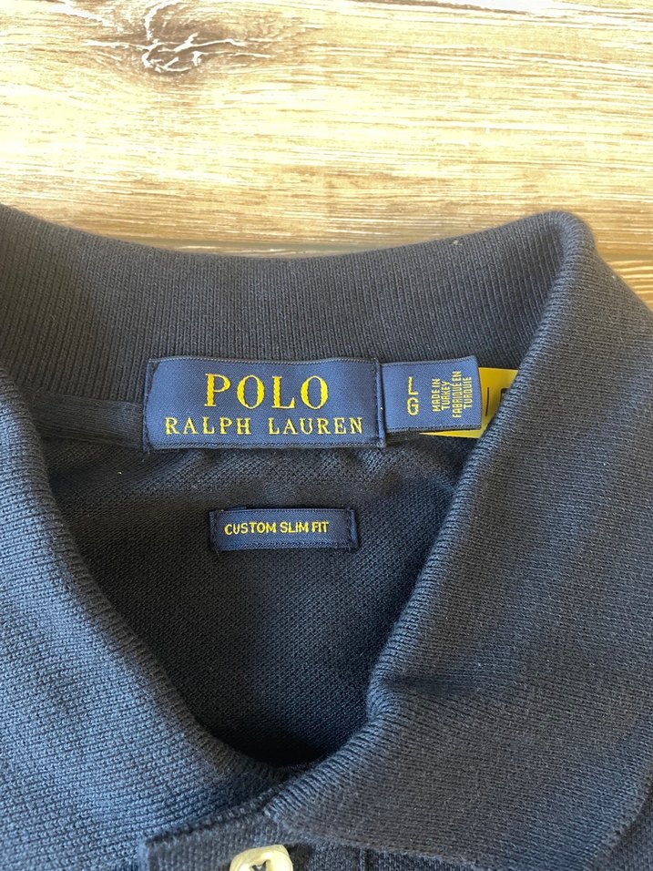 Ralph Lauren Lacivert Polo Yaka Kısa Kollu Erkek Tişört - Görsel 3