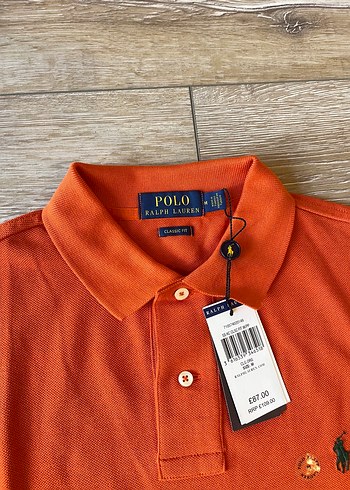 Ralph Lauren Turuncu Polo Yaka Kısa Kollu Tişört - Görsel 2