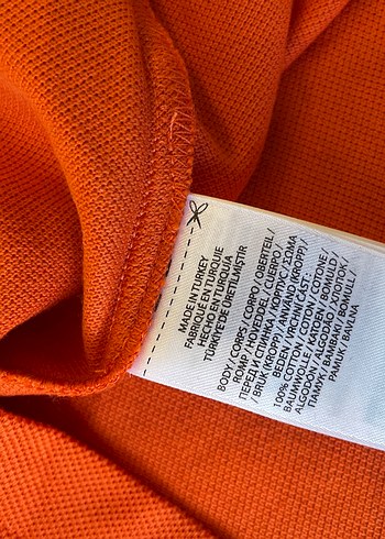Ralph Lauren Turuncu Polo Yaka Kısa Kollu Tişört - Görsel 4