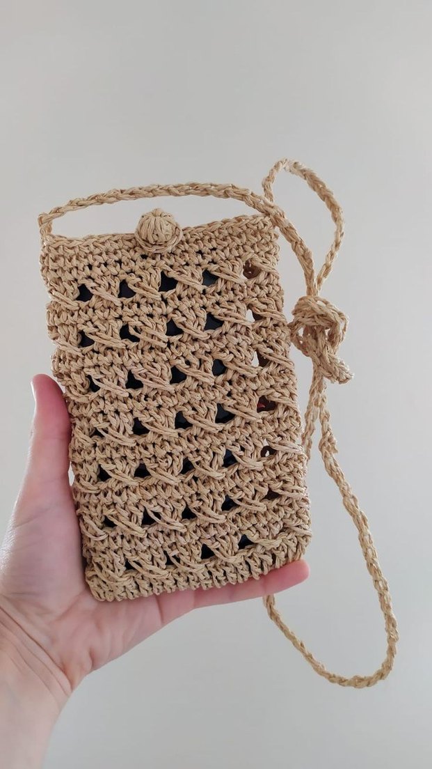 Bohem Püsküllü Örgü Kadın Çapraz Çanta - Görsel 2