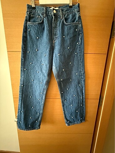 Zara taşlı jean