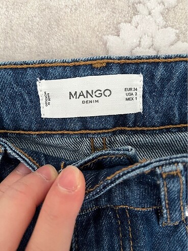 34 Beden mavi Renk Mango jeans