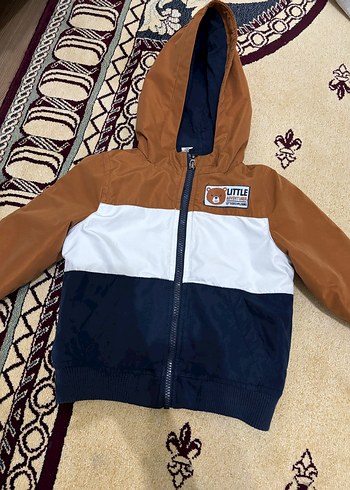 Kahverengi Kapüşonlu Erkek Çocuk Mont - Görsel 2