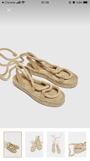 PULL&BEAR SANDALET HASIR