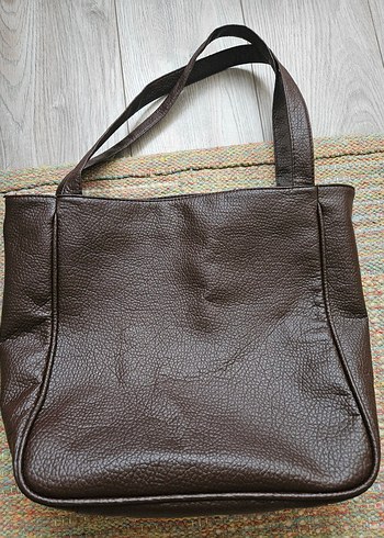 Kahverengi Deri Kadın Çanta - Görsel 2