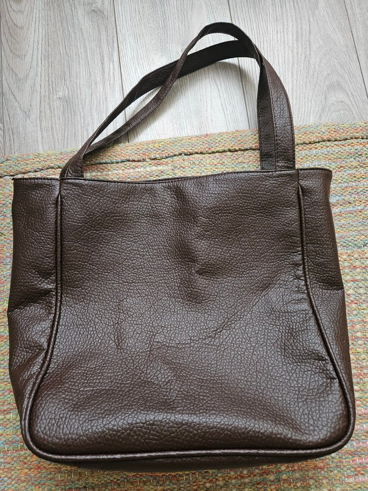 Kahverengi Deri Kadın Çanta - Görsel 2