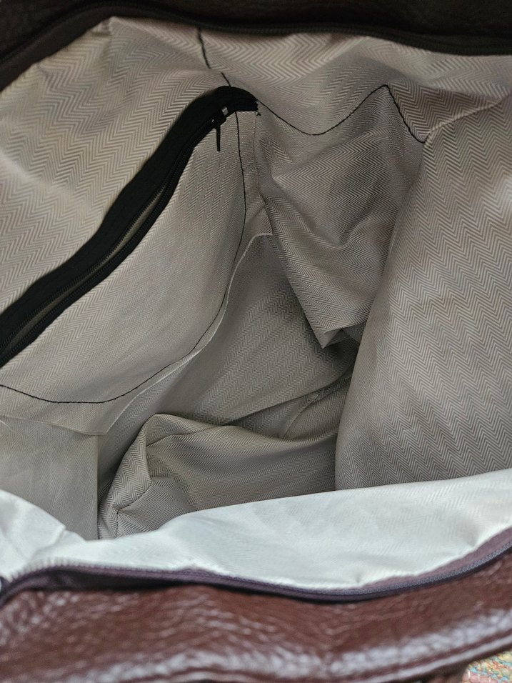 Kahverengi Deri Kadın Çanta - Görsel 4