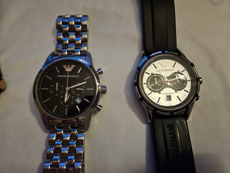 Emporio Armani 3lü erkek saatleri - Görsel 3