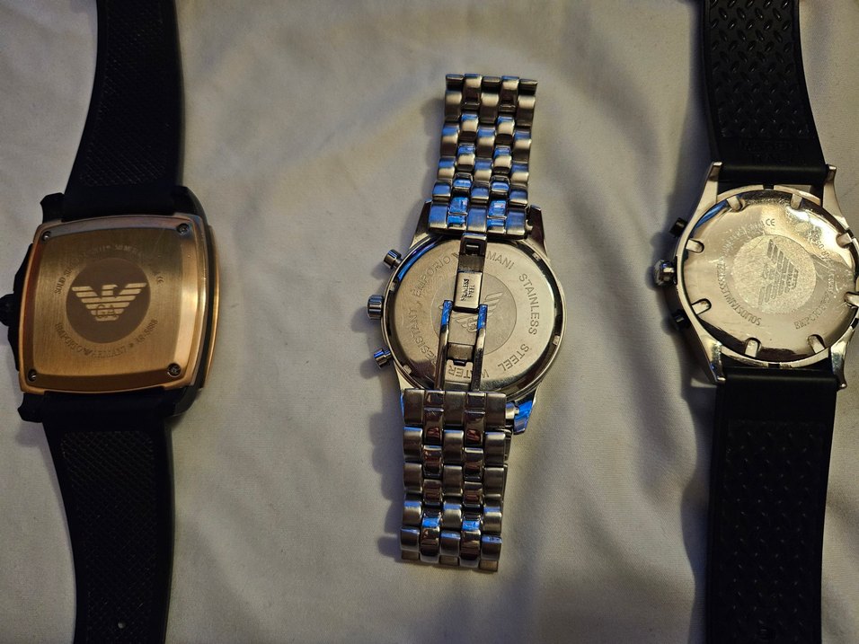 Emporio Armani 3lü erkek saatleri - Görsel 5