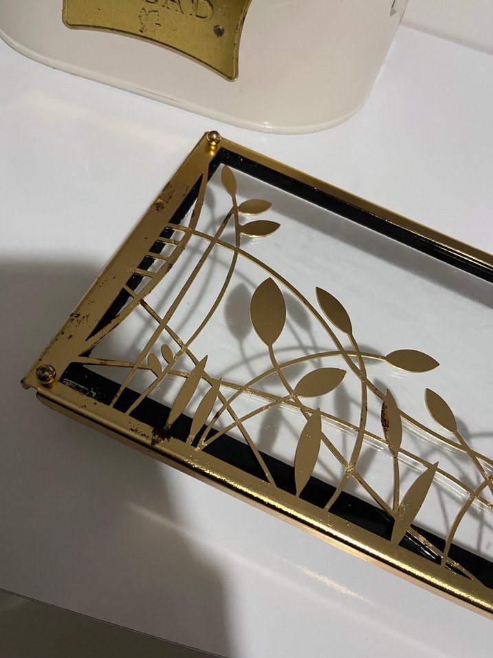 Altın Renkli Dekoratif Tepsi - Görsel 3