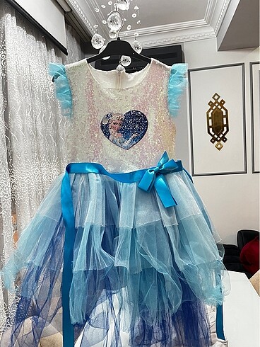 Kız çocuk Elsa kostüm