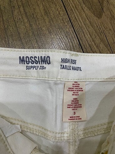 s Beden beyaz Renk Mossimo Beyaz Kısa Şort