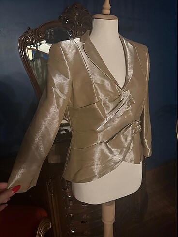 40 Beden Giorgio Armani Abiye İpek Ceket