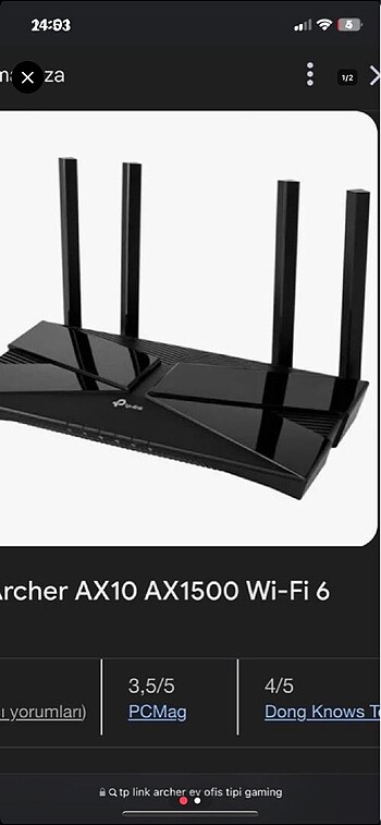 Tp link archer a*50 a*3000 dual band ev ofis tipi modem