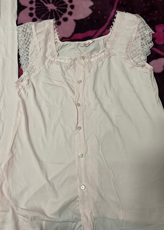 Lohusa pijamasi gecelik l beden - Görsel 2