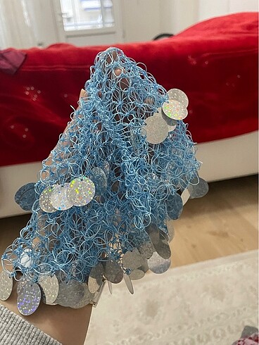 Dugun mendili pullu acik mavi - Görsel 2