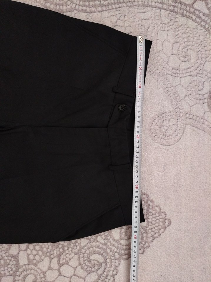 Siyah erkek kumaş Pantolon - Görsel 3