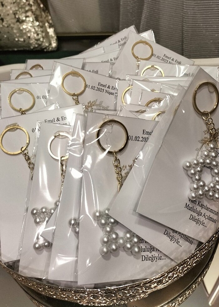 İnci yıldız anahtarlık  - Görsel 4