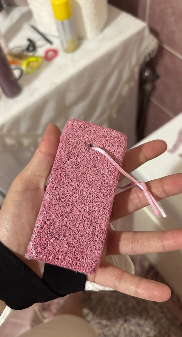 Pembe Doğal Ayak Peeling Süngeri - Görsel 2