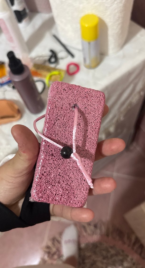 Pembe Doğal Ayak Peeling Süngeri - Görsel 3