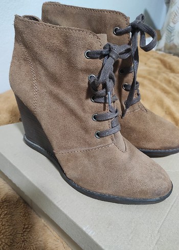 Taba Süet Dolgu Topuk Bot - Görsel 2