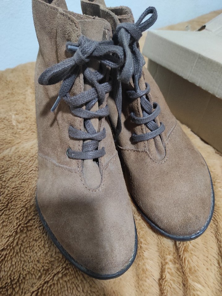 Taba Süet Dolgu Topuk Bot - Görsel 3