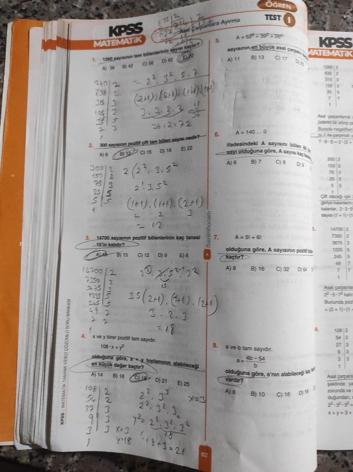 2024 KPSS Matematik Video Çözümlü Soru Bankası - Görsel 3