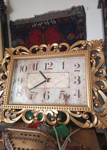 Koyu Altın Renkli Duvar Saati - Görsel 2