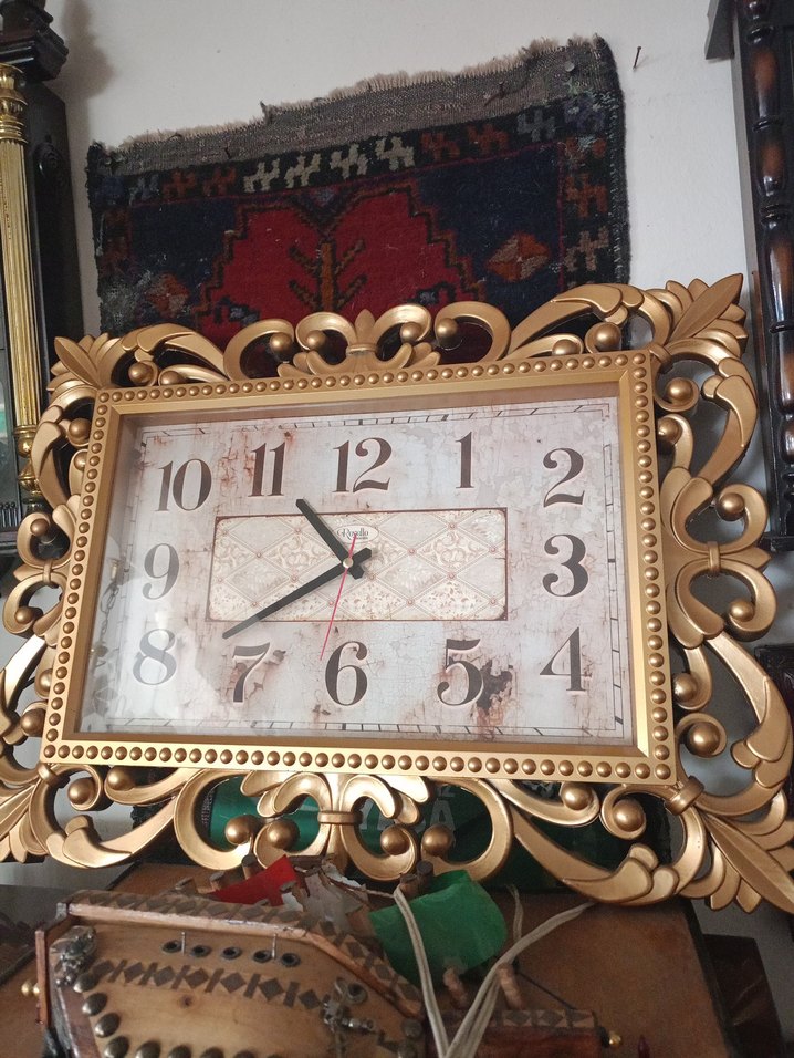 Koyu Altın Renkli Duvar Saati - Görsel 2