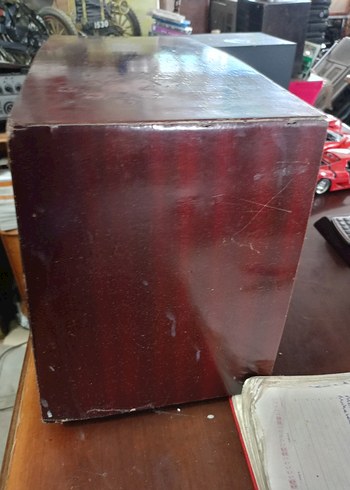 Kahverengi Vintage Müzik Sistemi - Görsel 3