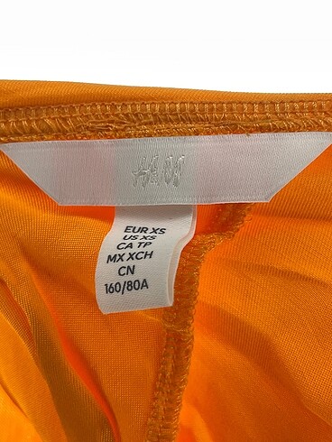 xs Beden turuncu Renk H&M Kısa Elbise %70 İndirimli.