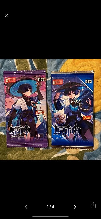 Genshin Impact photocard paketleri