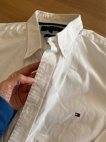 xl Beden beyaz Renk Tommy Hilfiger erkek slim fit gömlek