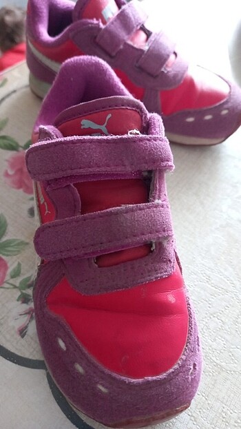 25 Beden pembe Renk Puma kız çocuk spor ayakkabı