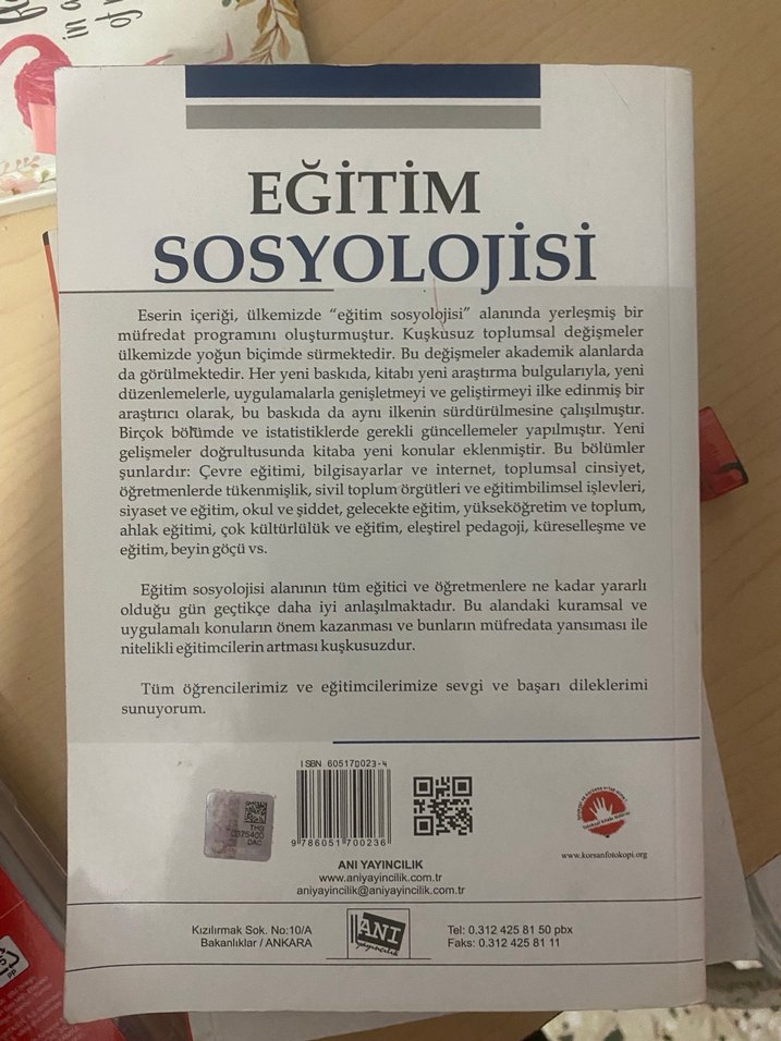 Eğitim Sosyolojisi - Prof. Dr. Mahmut Tezcan - Görsel 2
