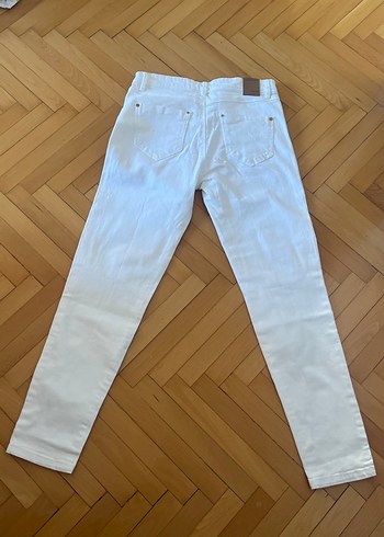 Beyaz Kadın Denim Pantolon - Görsel 5