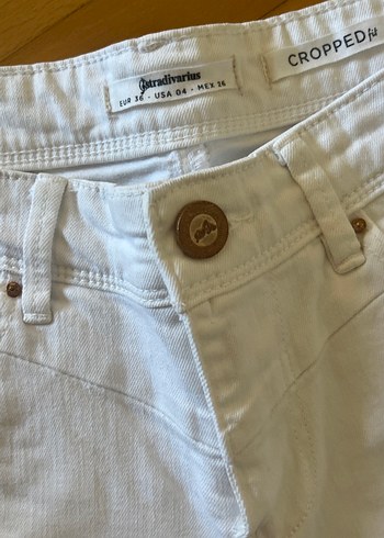 Beyaz Kadın Denim Pantolon - Görsel 3