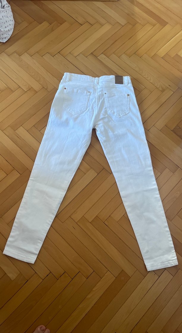 Beyaz Kadın Denim Pantolon - Görsel 5