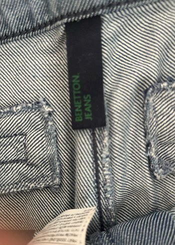 Beyaz Rahat Kesim Kız Kot Şort - Görsel 7