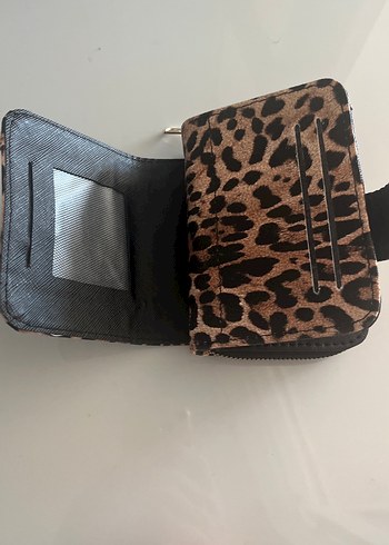 Leopar Desenli Kadın Cüzdanı - Görsel 4