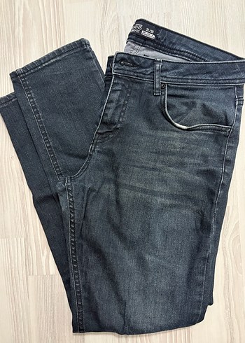 Defacto Koyu Gri Denim Jean