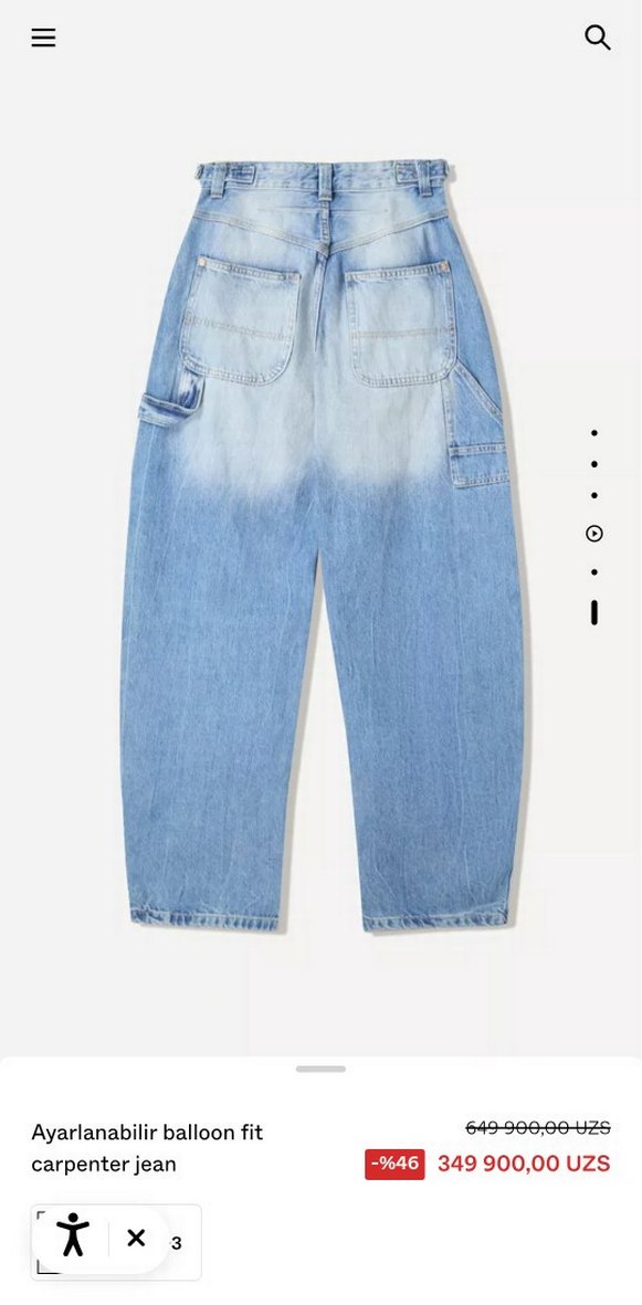 bershka baggy jean - Görsel 4