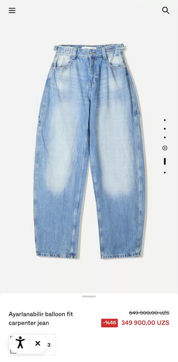 bershka baggy jean - Görsel 3