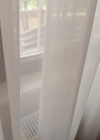 Beyaz Şeffaf Modern Perde - Görsel 2