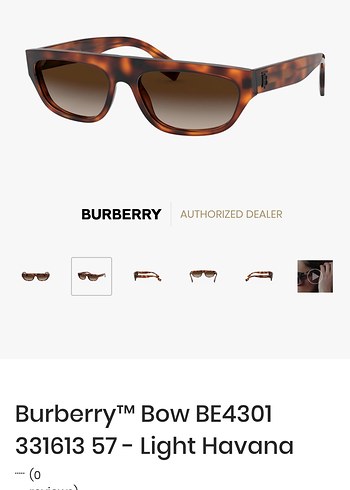 Burberry Burberry orjinal light havana gözlük