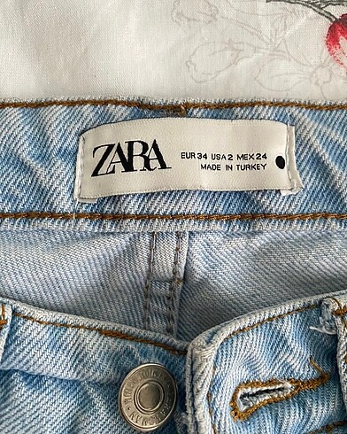 Zara Zara straight fit 34 beden kot jeans