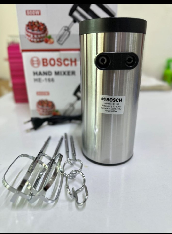 800W Beyaz Gri Mikser Çırpıcı Aparat Seti - Görsel 3