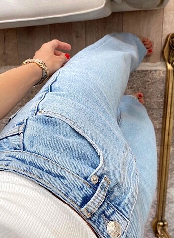36 Beden mavi Renk WİDE LEG JEAN